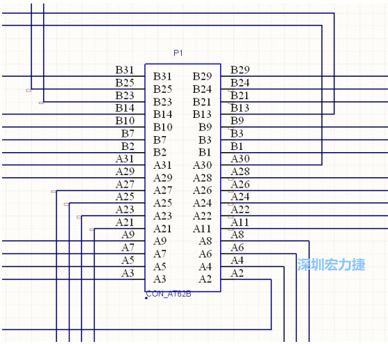 雙擊 1.SchDoc，文件可以被正常打開(kāi)，下圖是其中的一部分：